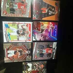 Cleveland browns football card lot 7 cards